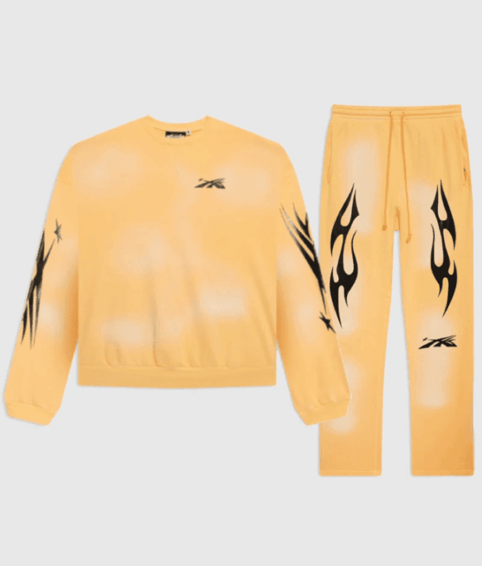 Hellstar Flame Tracksuit Yellow – Official Streetwear