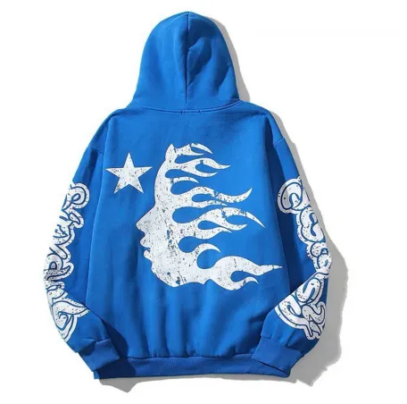 Hellstar Yoga Hoodie Blue – Official Streetwear