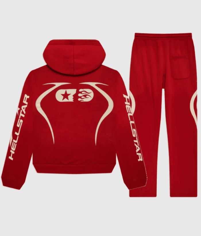 Hellstar Sports Tracksuit Jet Red – Official Streetwear