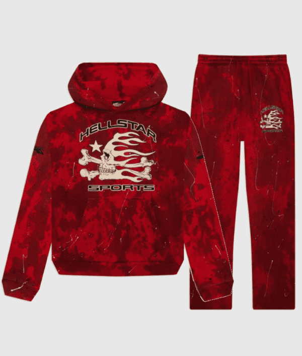 Hellstar Red Greatcoat Tracksuit