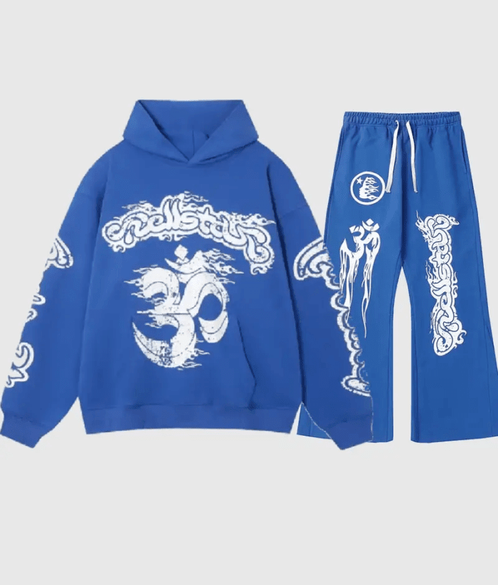 Hellstar Blue Yoga Tracksuit